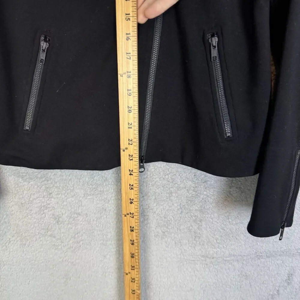 Eileen‎ Fisher Jacket Women's S Black Long Sleeves Asymmetrical Full Zip